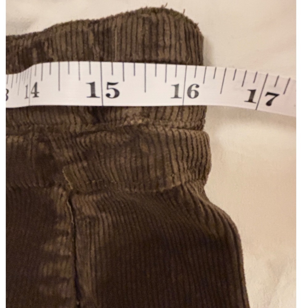 Pilcro Anthropologie Brown Corduroy Wide Leg Elastic Waist Chocolate Trousers M - Picture 10 of 12